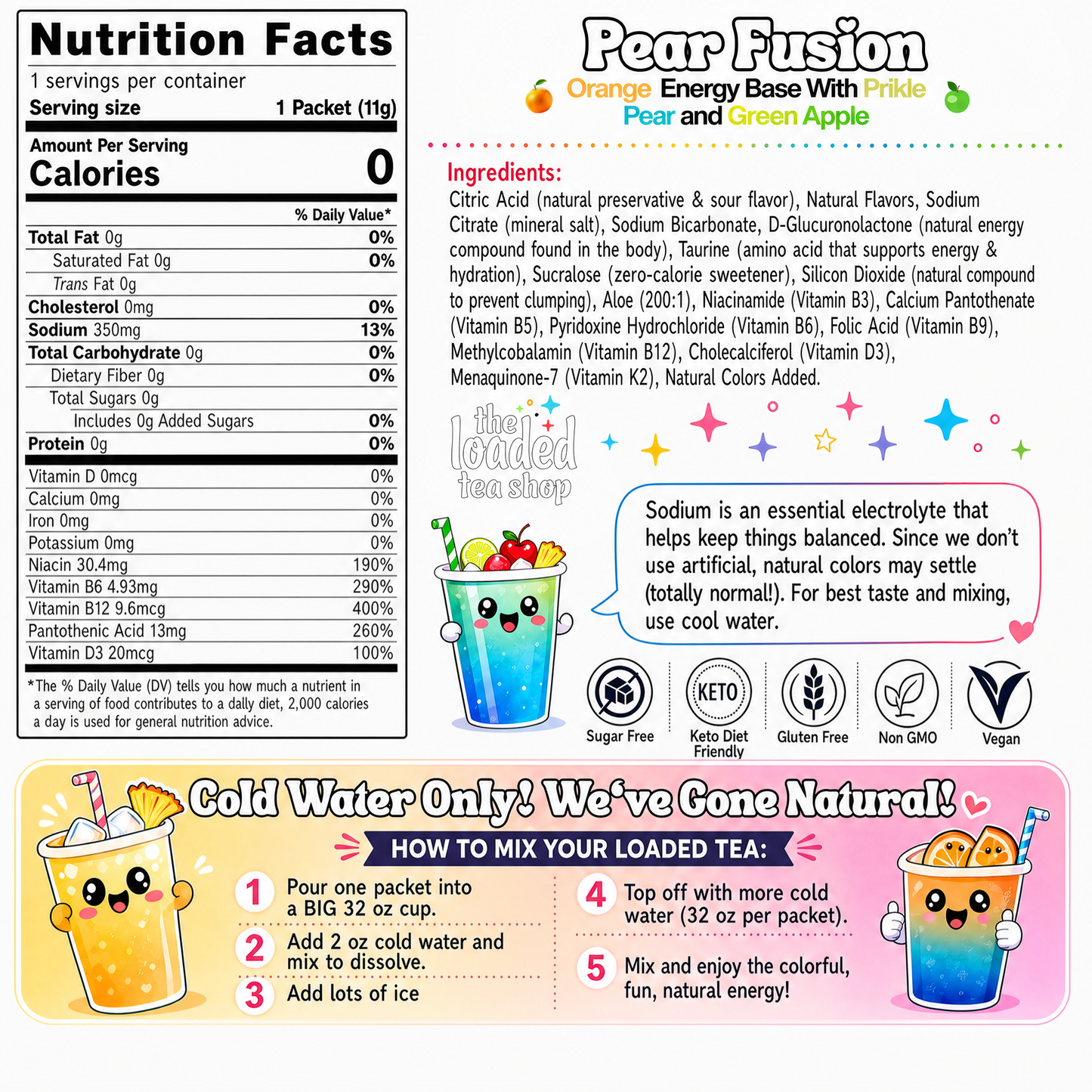 Pear Fusion (Caffeine-Free)