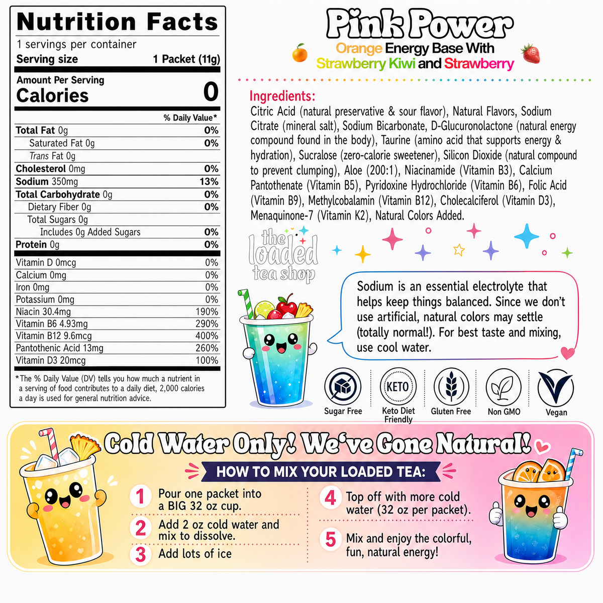 Pink Power (Caffeine-Free)
