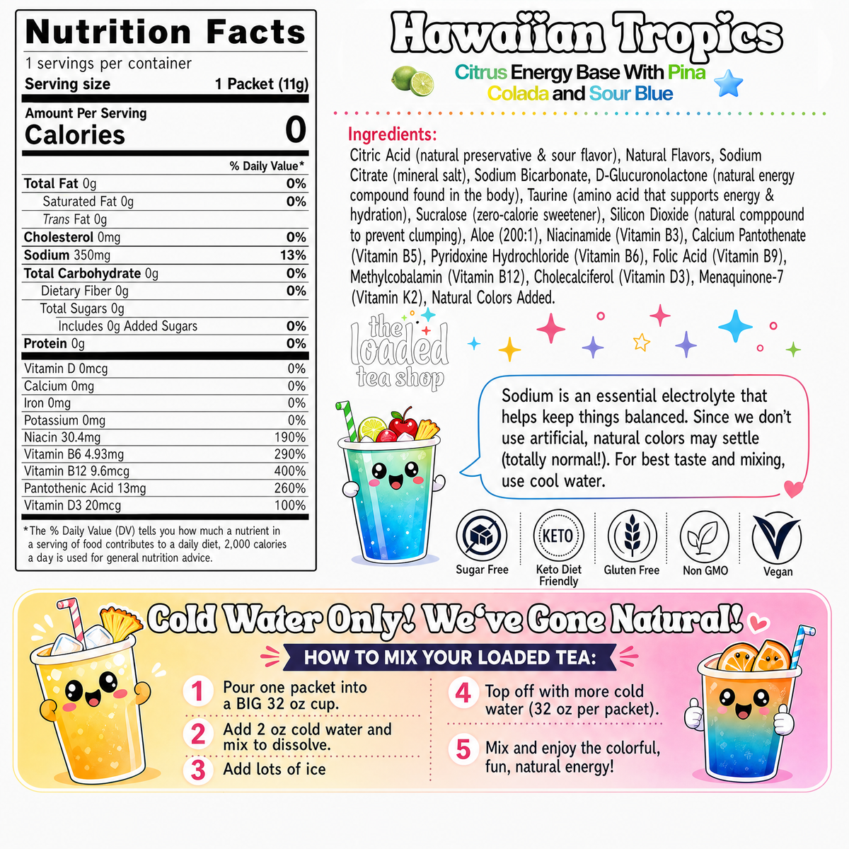 Hawaiian Tropics (Caffeine-Free)