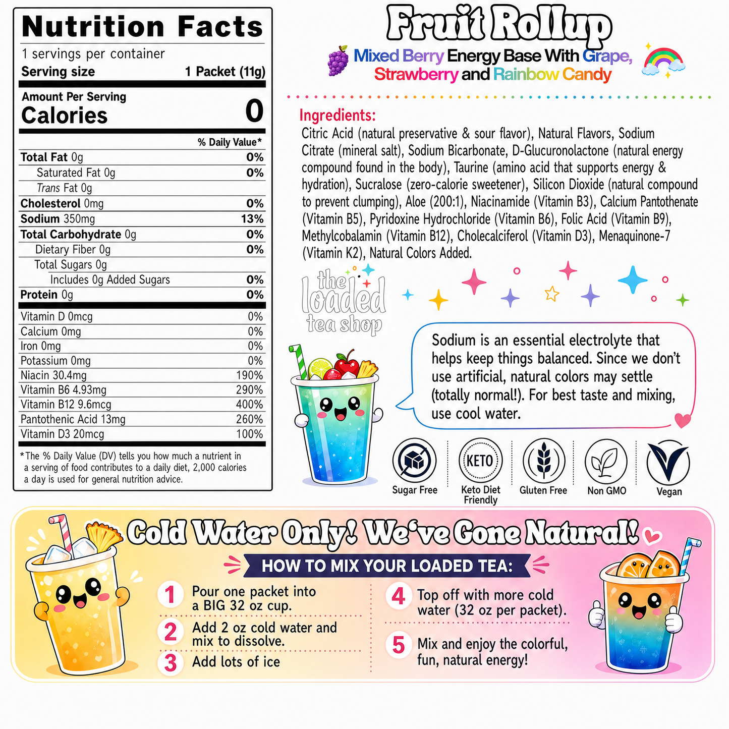 Fruit Rollup (Caffeine-Free)